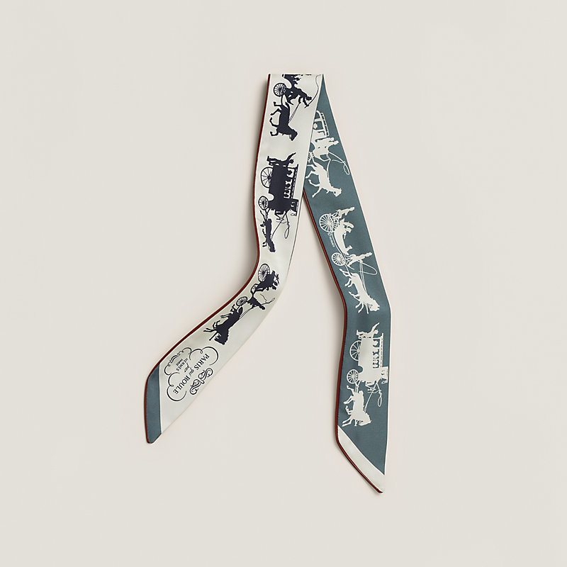 Paris Qui Roule forever Twilly - Brown | Hermès Mainland China